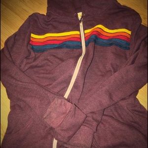 Aviator Nation XXL Burgundy Hoodie